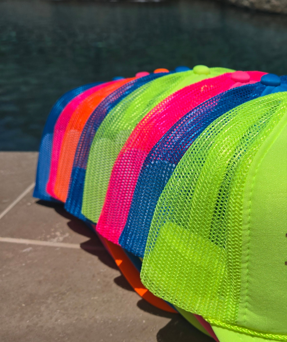 Doing Bitchin' Shit Neon Trucker Hat