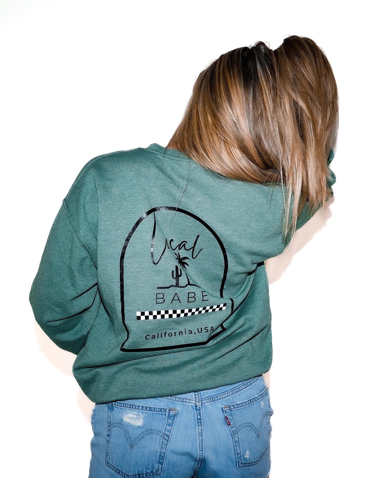 Cali Babe Crewneck, Green