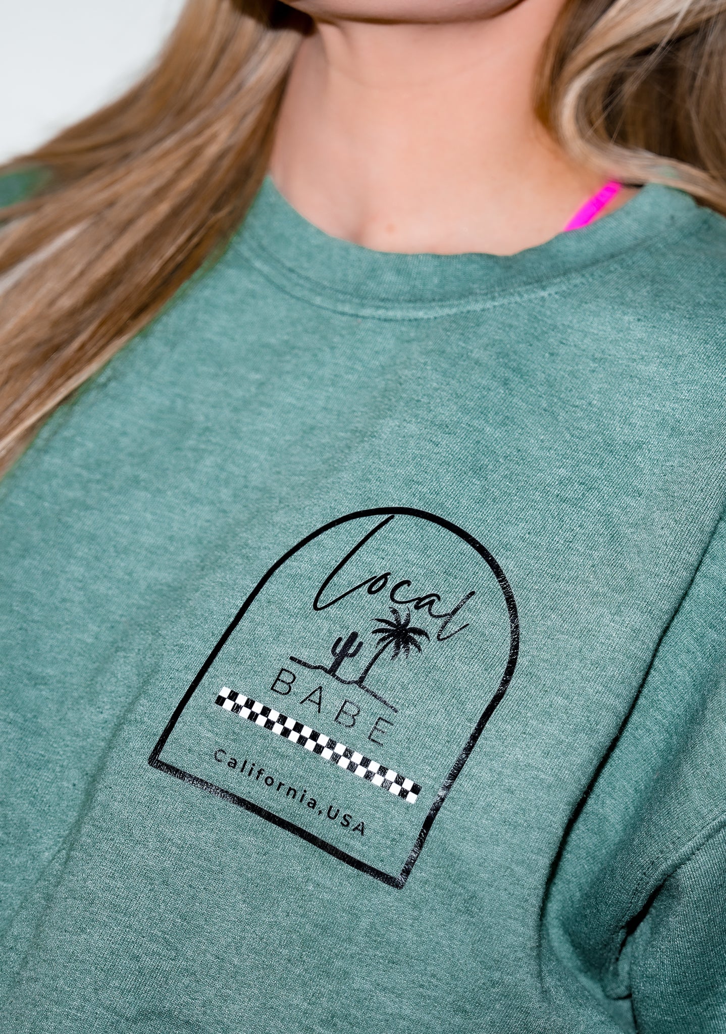 Cali Babe Crewneck, Green