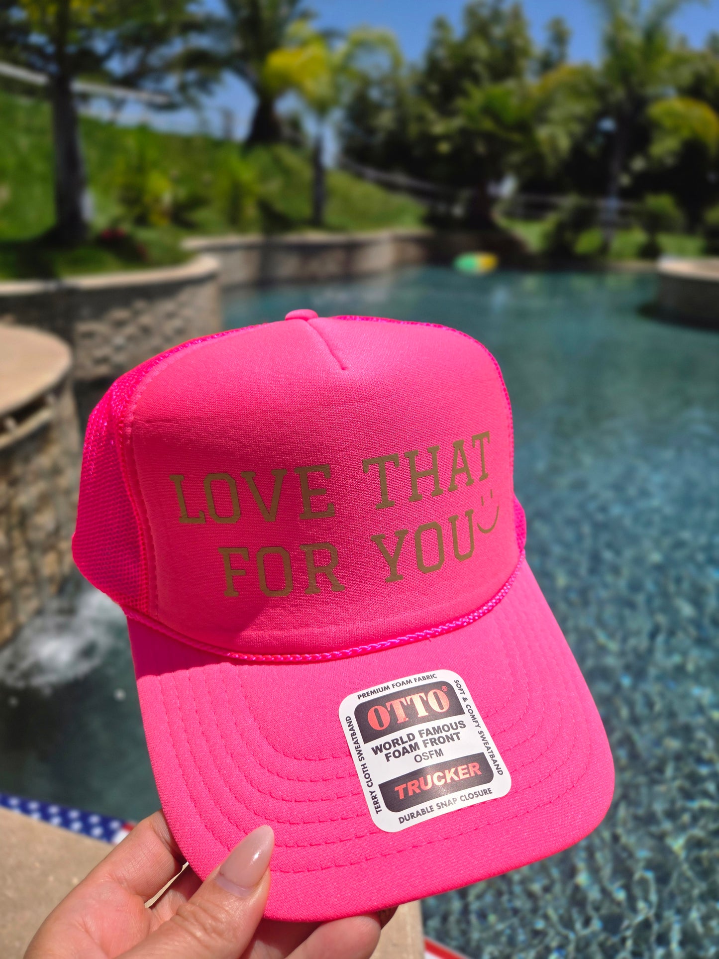 Love That For You Neon Trucker Hat