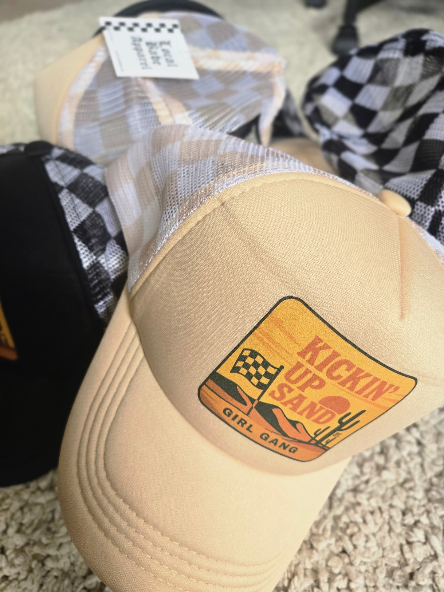 Kickin Up Sand Girl Gang Trucker Hat