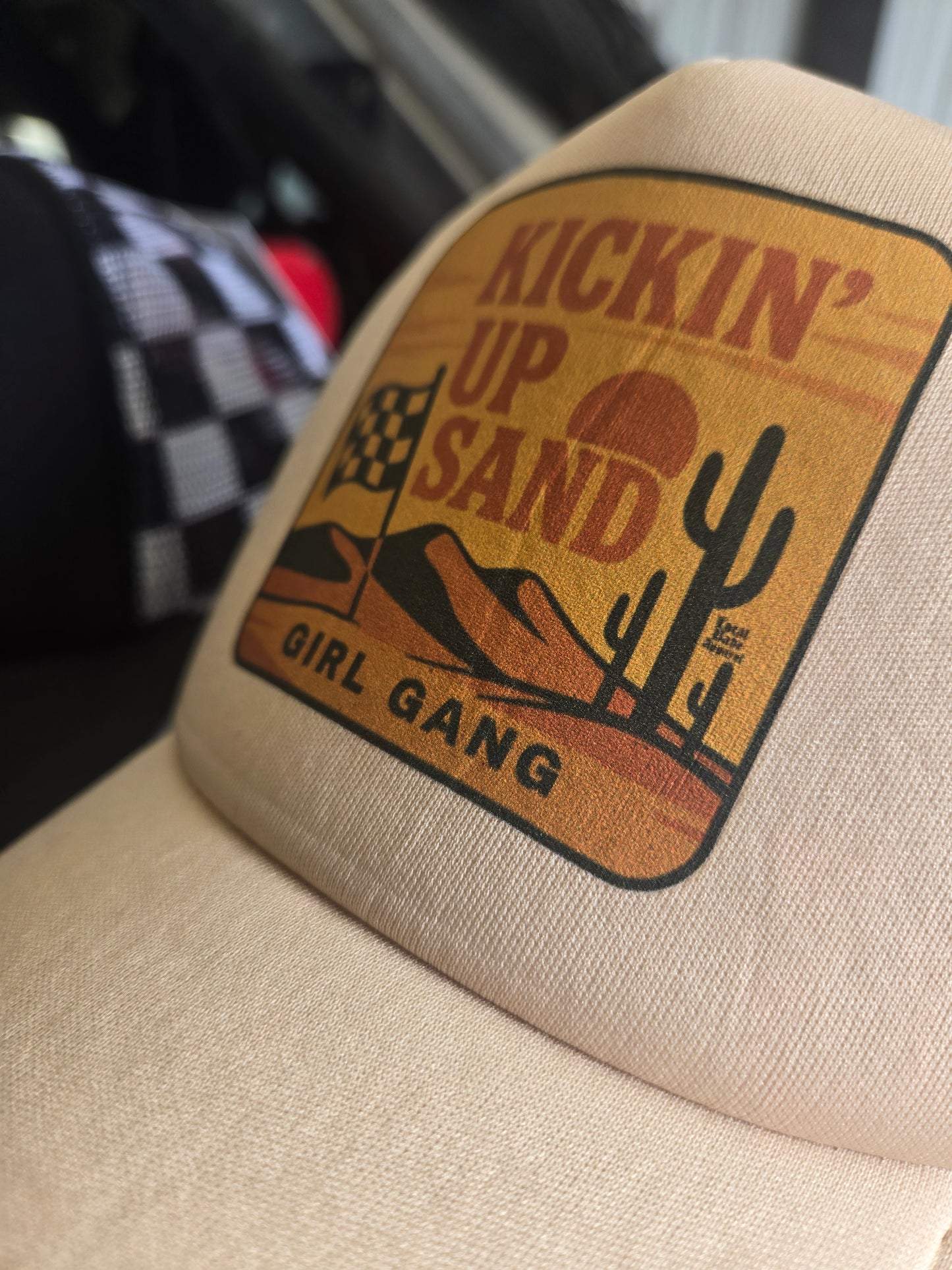 Kickin Up Sand Girl Gang Trucker Hat