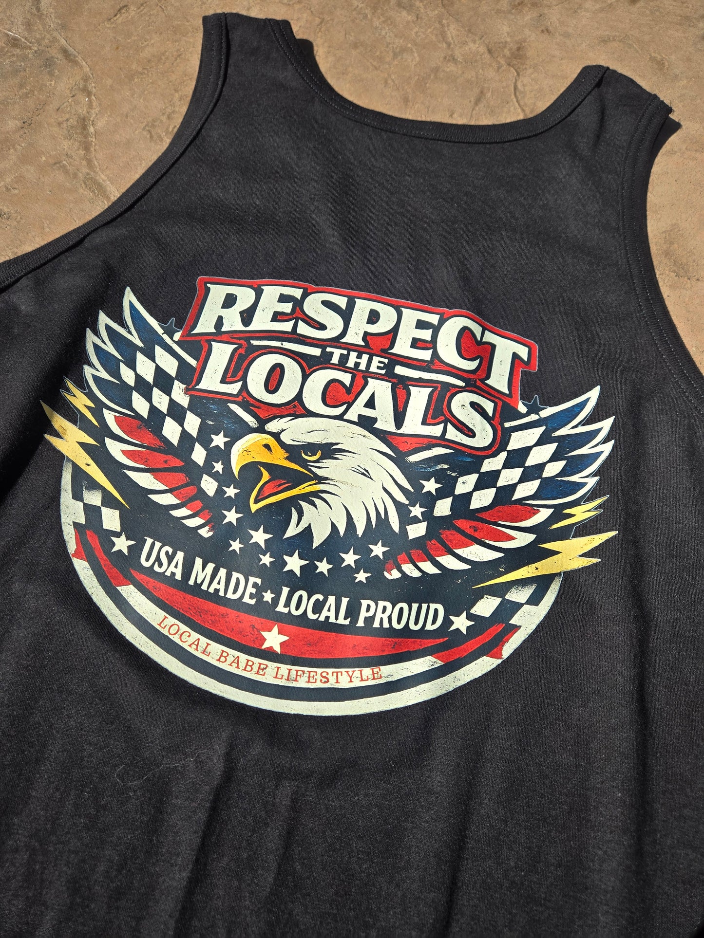 Respect The Locals Men's Muscle Tank