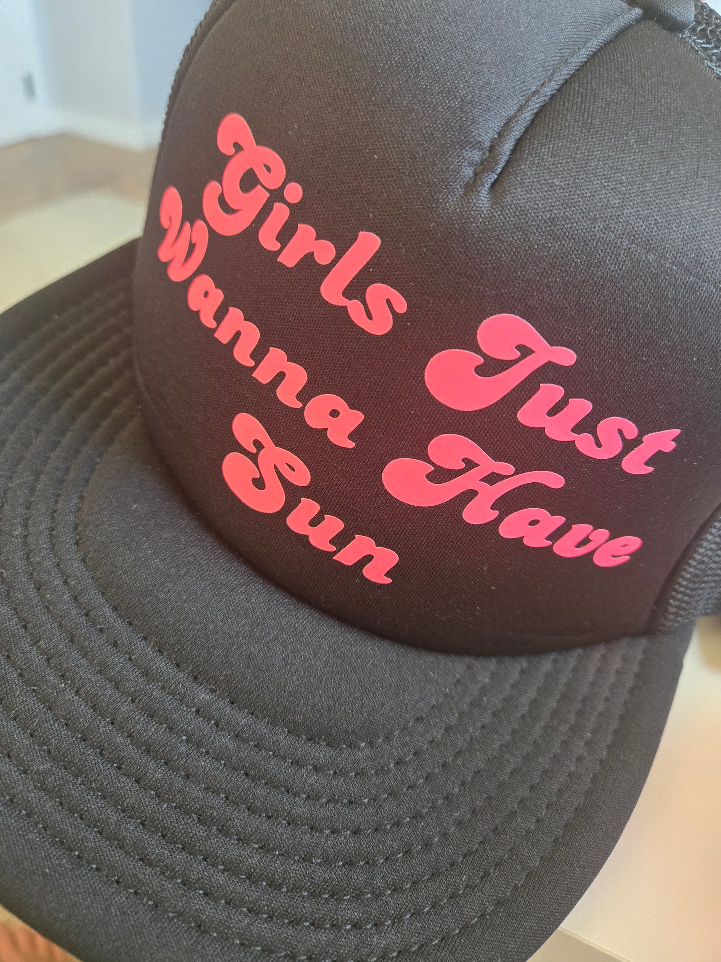 Girls Just Wanna Have Sun Trucker Hat