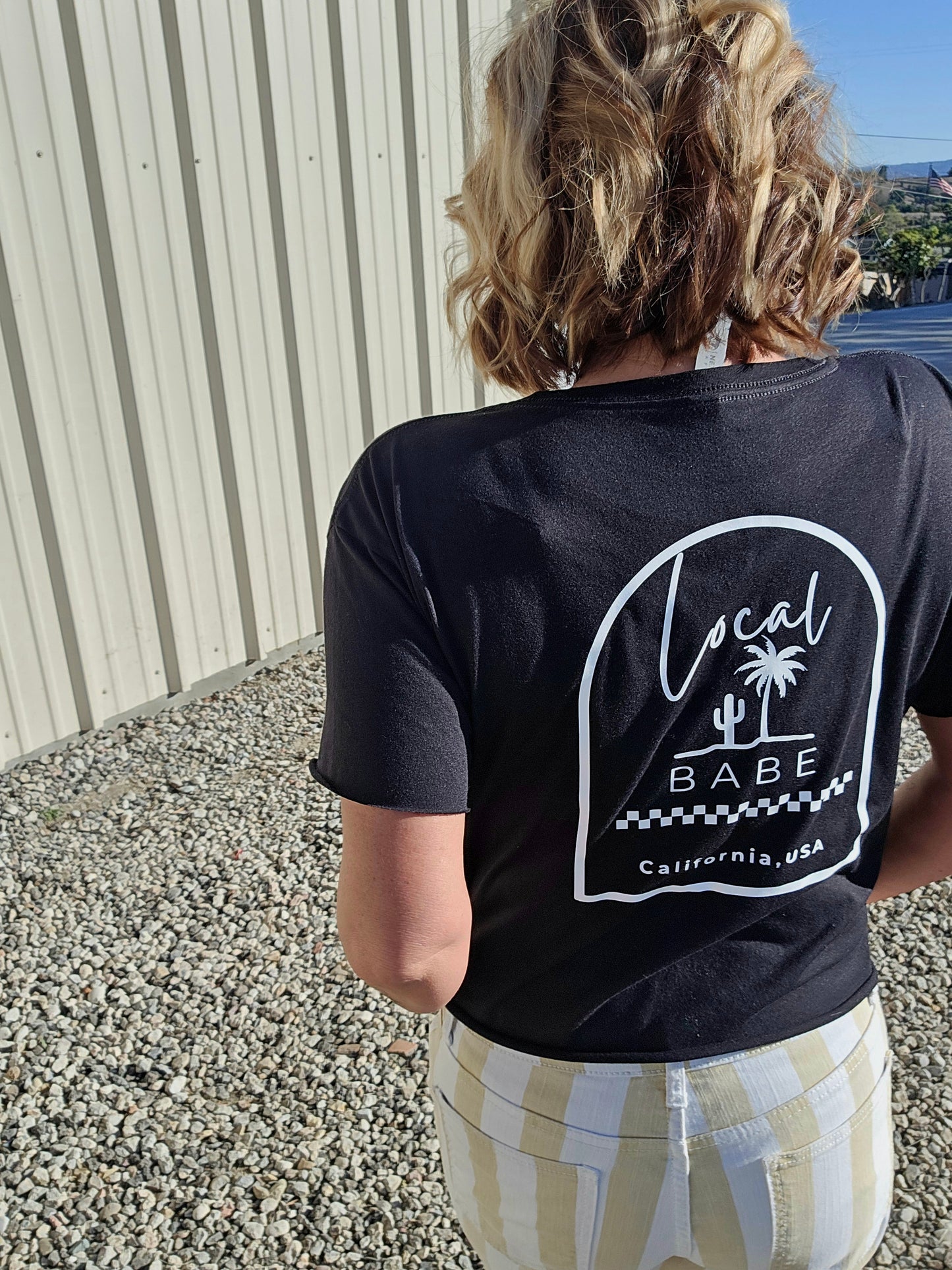 Cali Babe Crewneck, Crop Tee