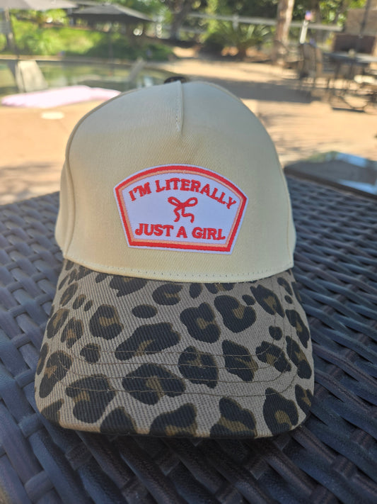 I'm Literally Just A Girl, Camo Canvas Hat