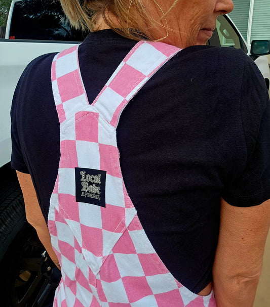 Girl Gang Gear  Checkered Overalls