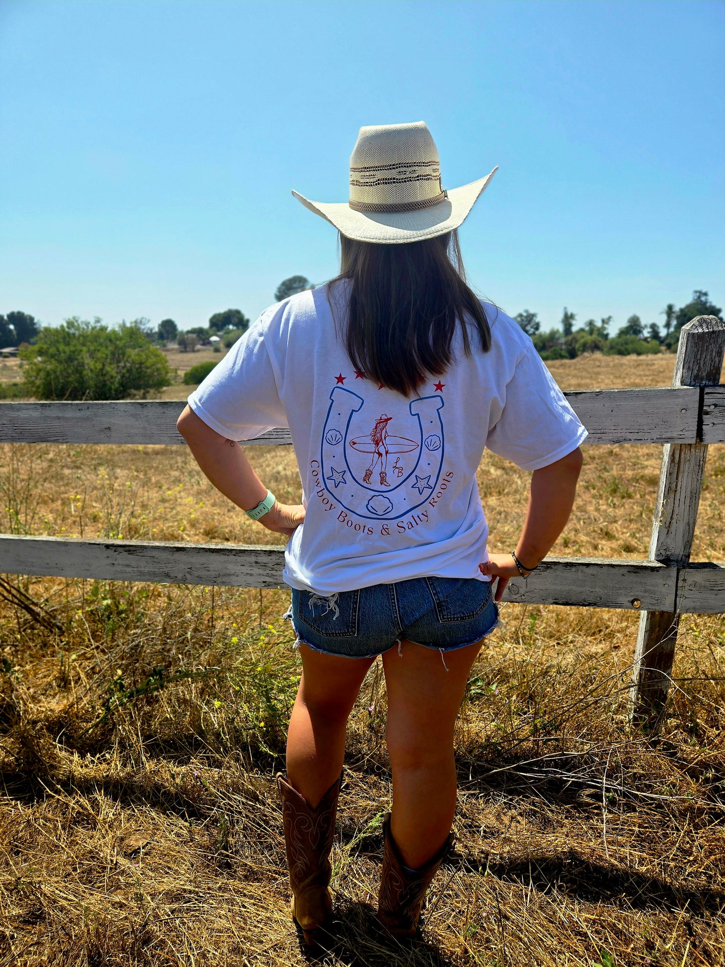 Cowboy Boots Salty Roots Concert Tee