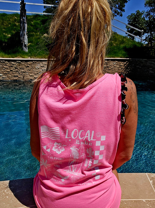 Local Vibe Oversized Surf Tank