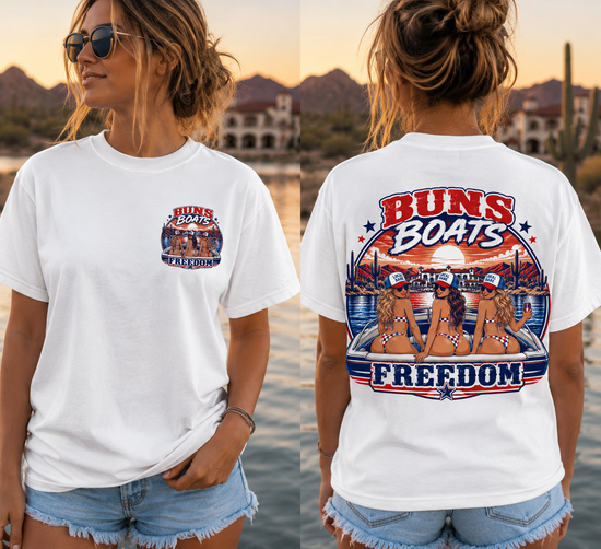 Buns, Boats & Freedom Unisex Tee