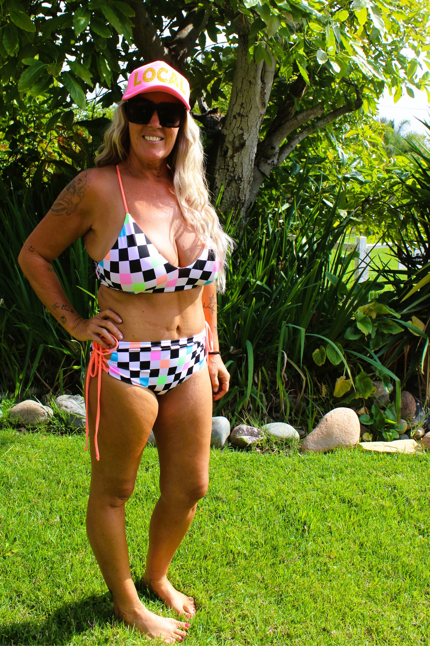 Electric Desert Bikini Lace Up Bottoms