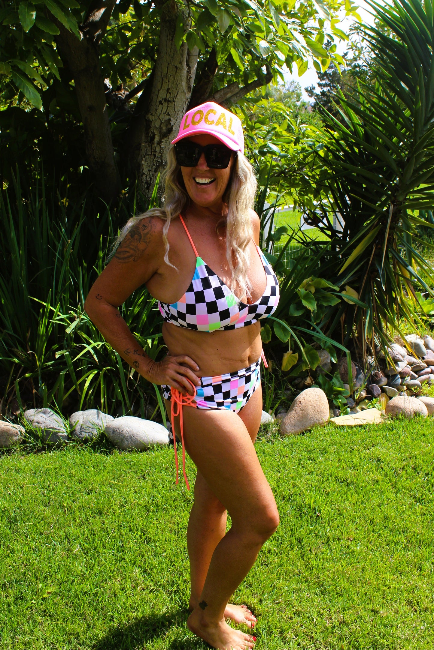 Electric Desert Bikini Lace Up Bottoms