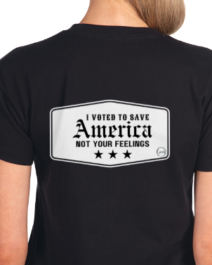 I voted to save America, Crop T-shirt