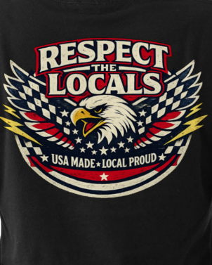 Respect The Locals Girls Crop
