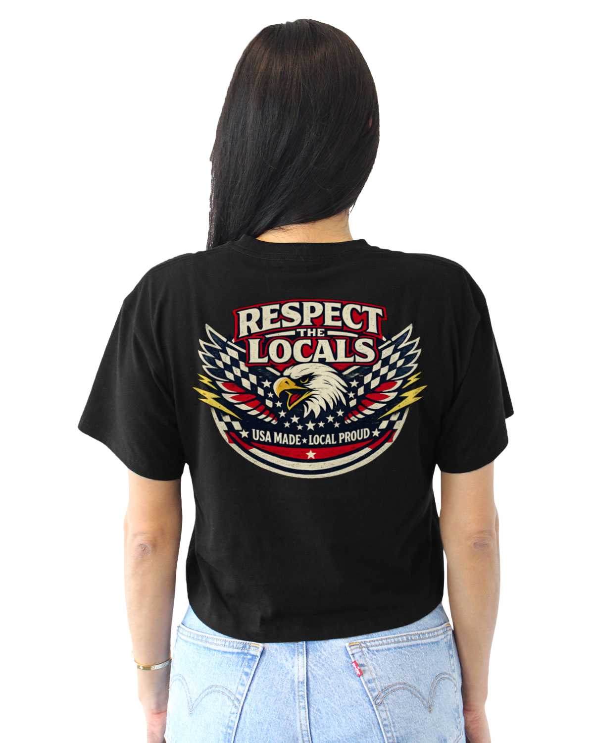 Respect The Locals Girls Crop