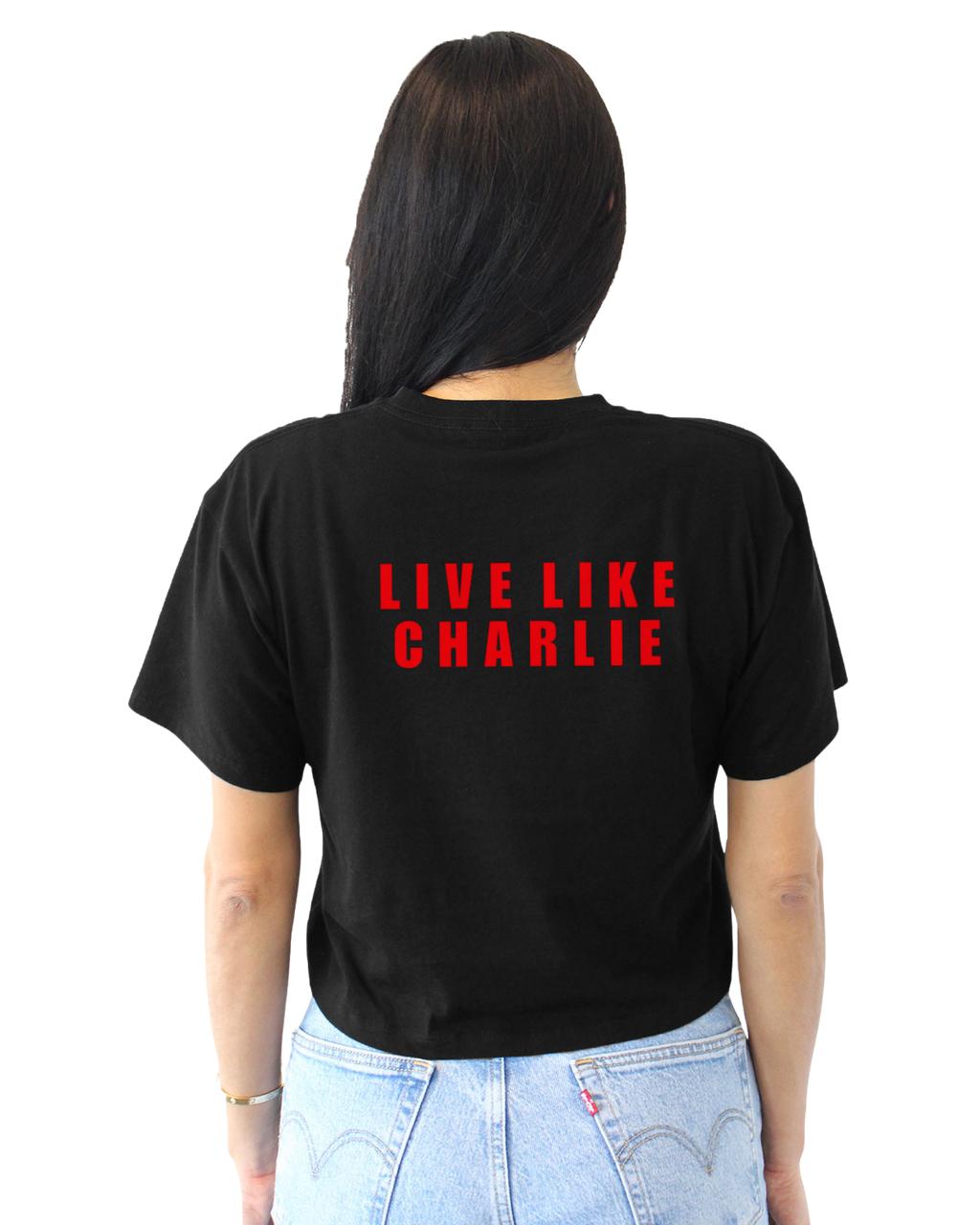 Live Like Charlie Women's Crop Boxie T-shirt