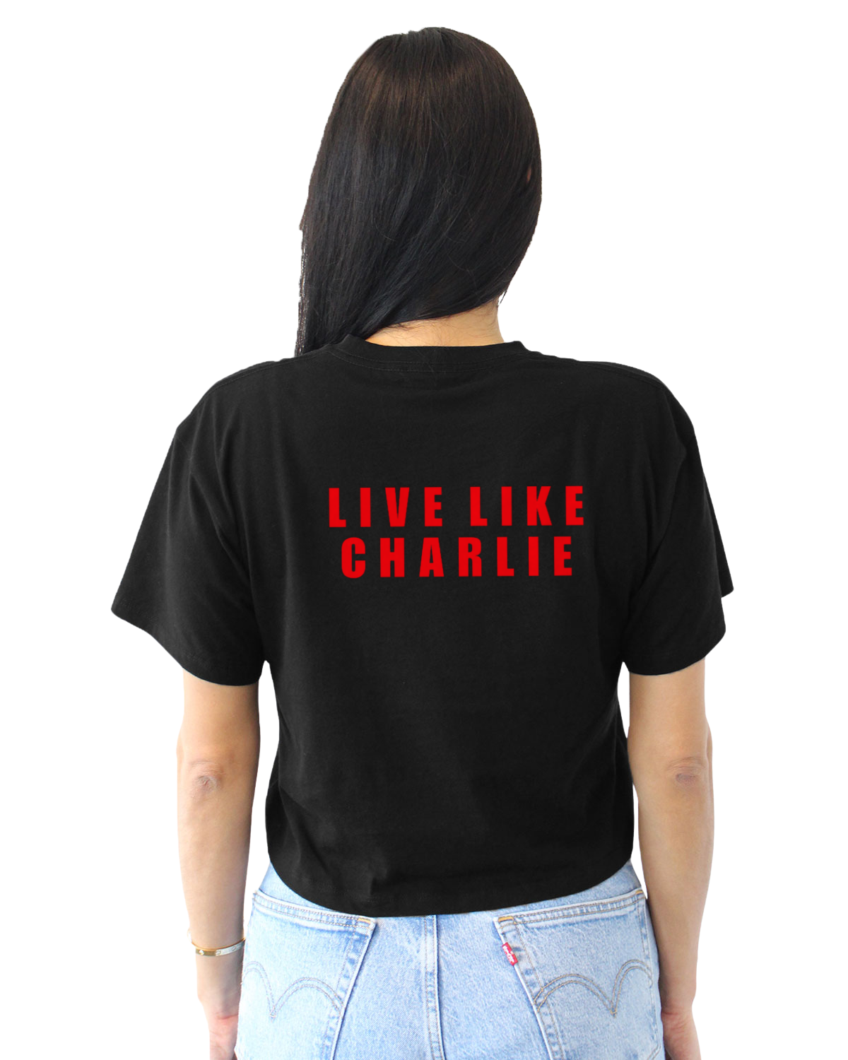 Live Like Charlie Women's Crop Boxie T-shirt