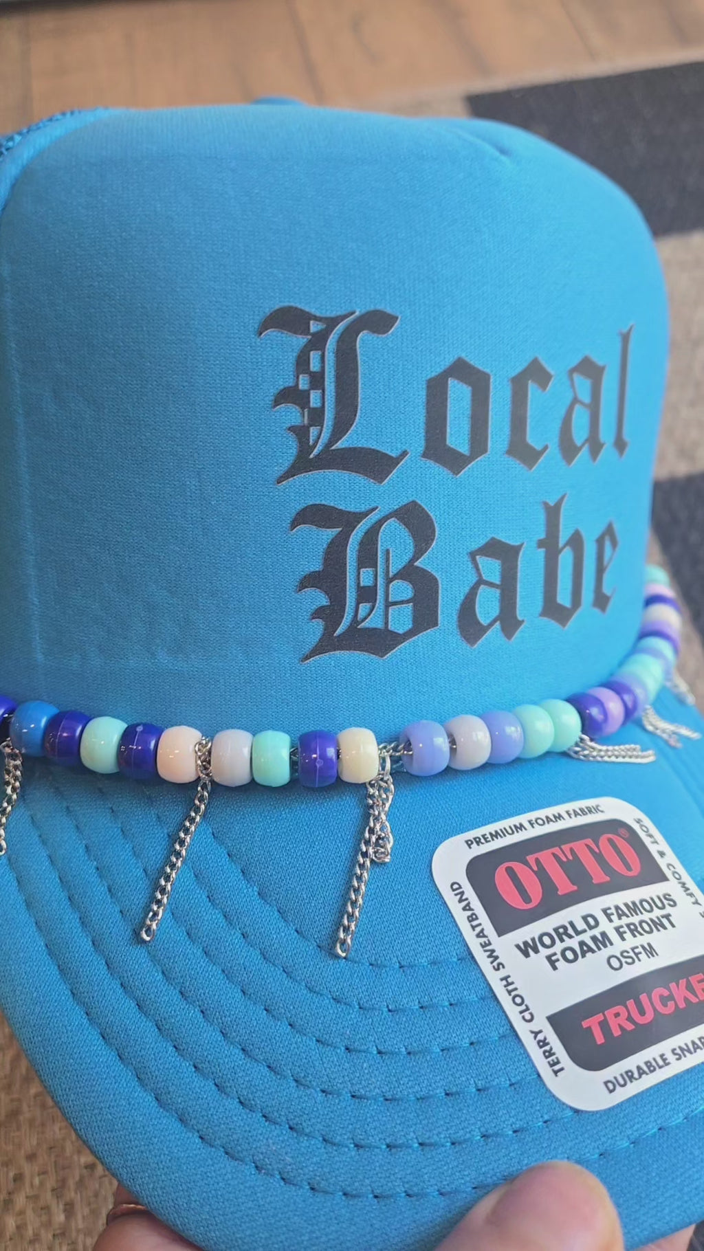 Local Babe Blues Trucker Hat