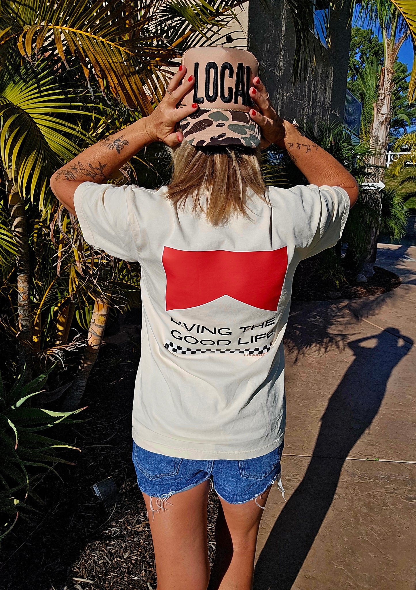 Living The Good Life Pocket Tee