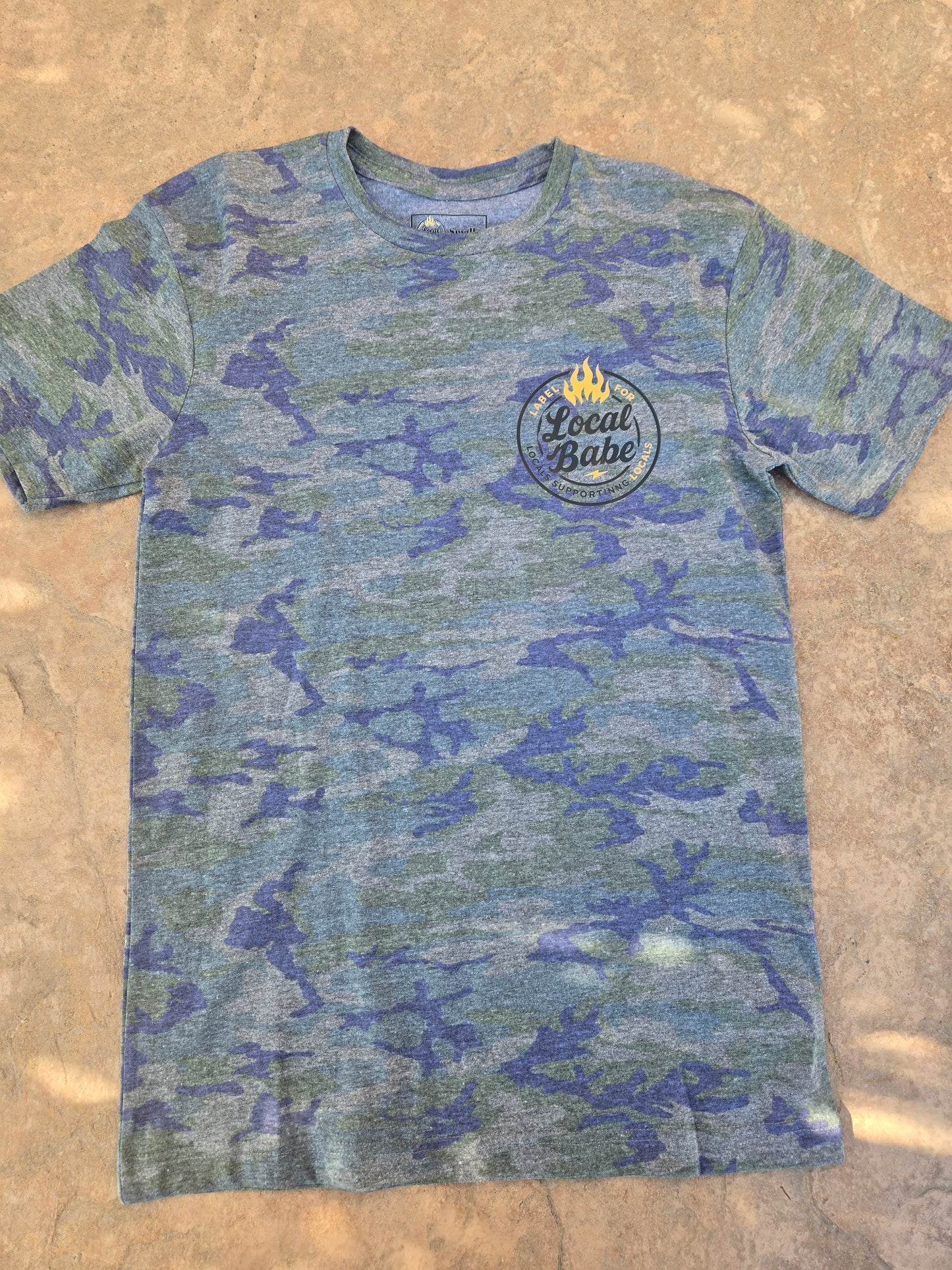 Locals Supporting Locals Camo Tee