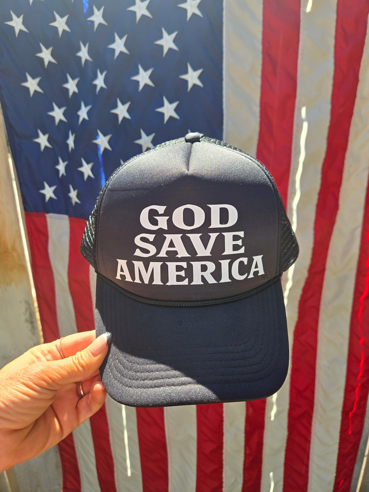 God Save America Trucker Hat