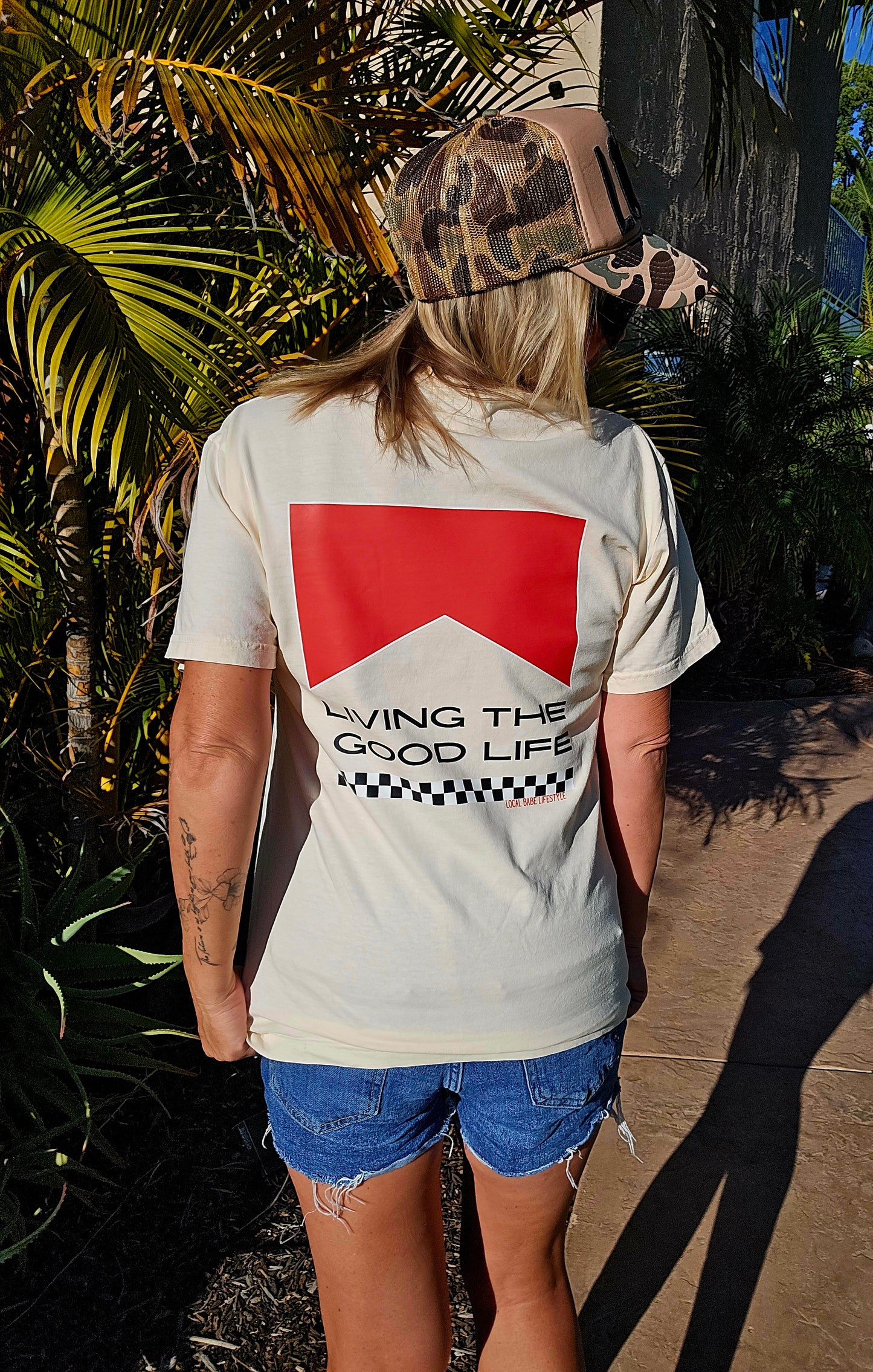 Living The Good Life Pocket Tee