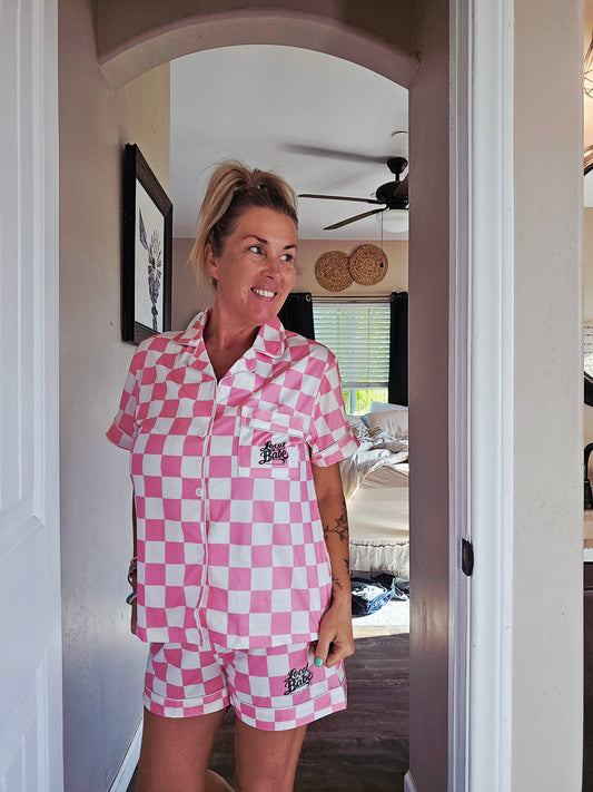 Checker Sleepover Set