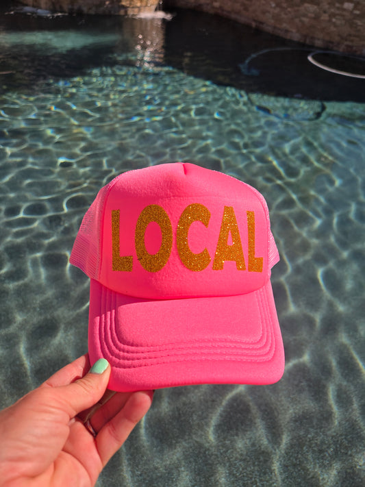 LOCAL Hot Pink Trucker Hat