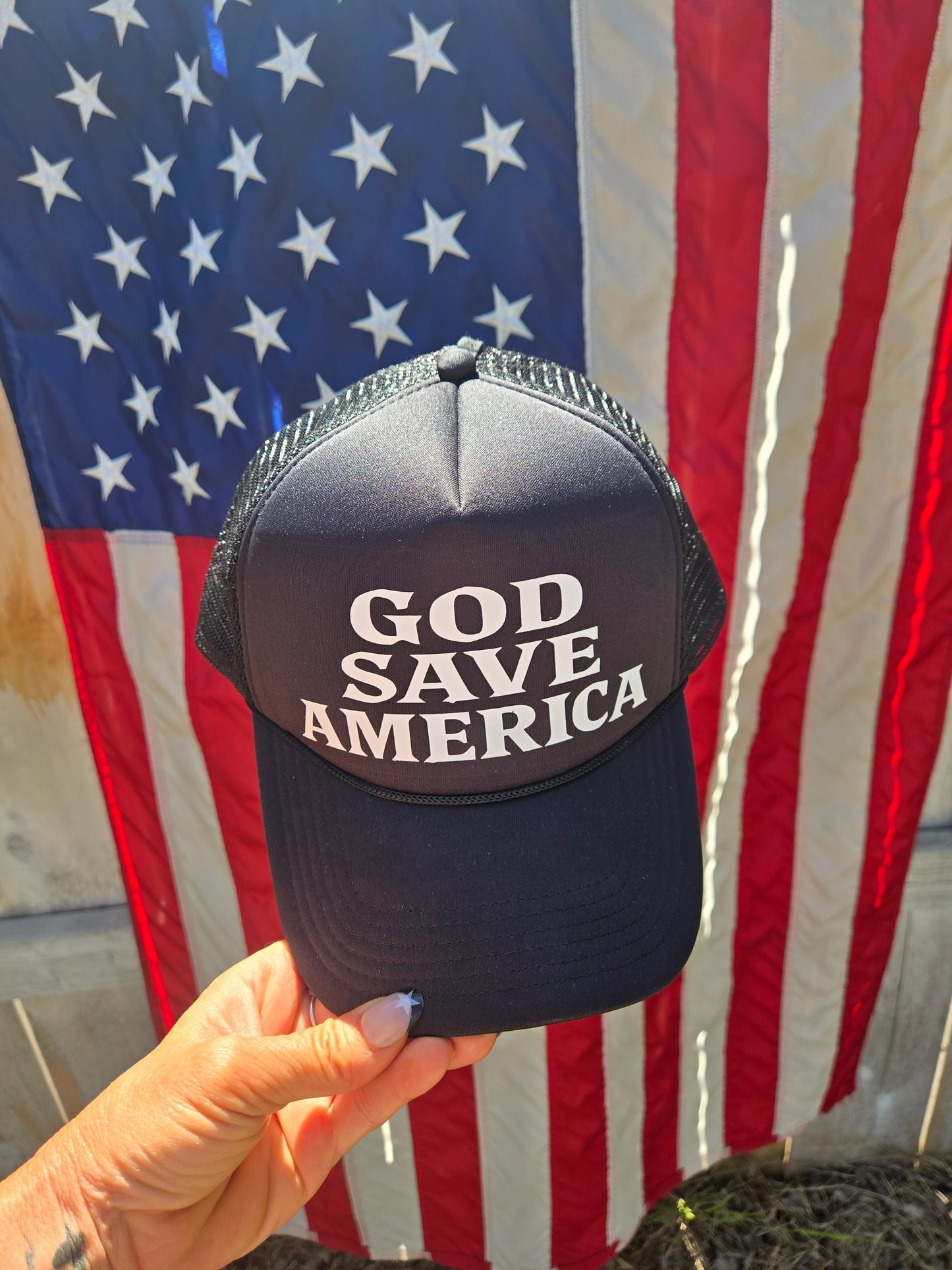 God Save America Trucker Hat