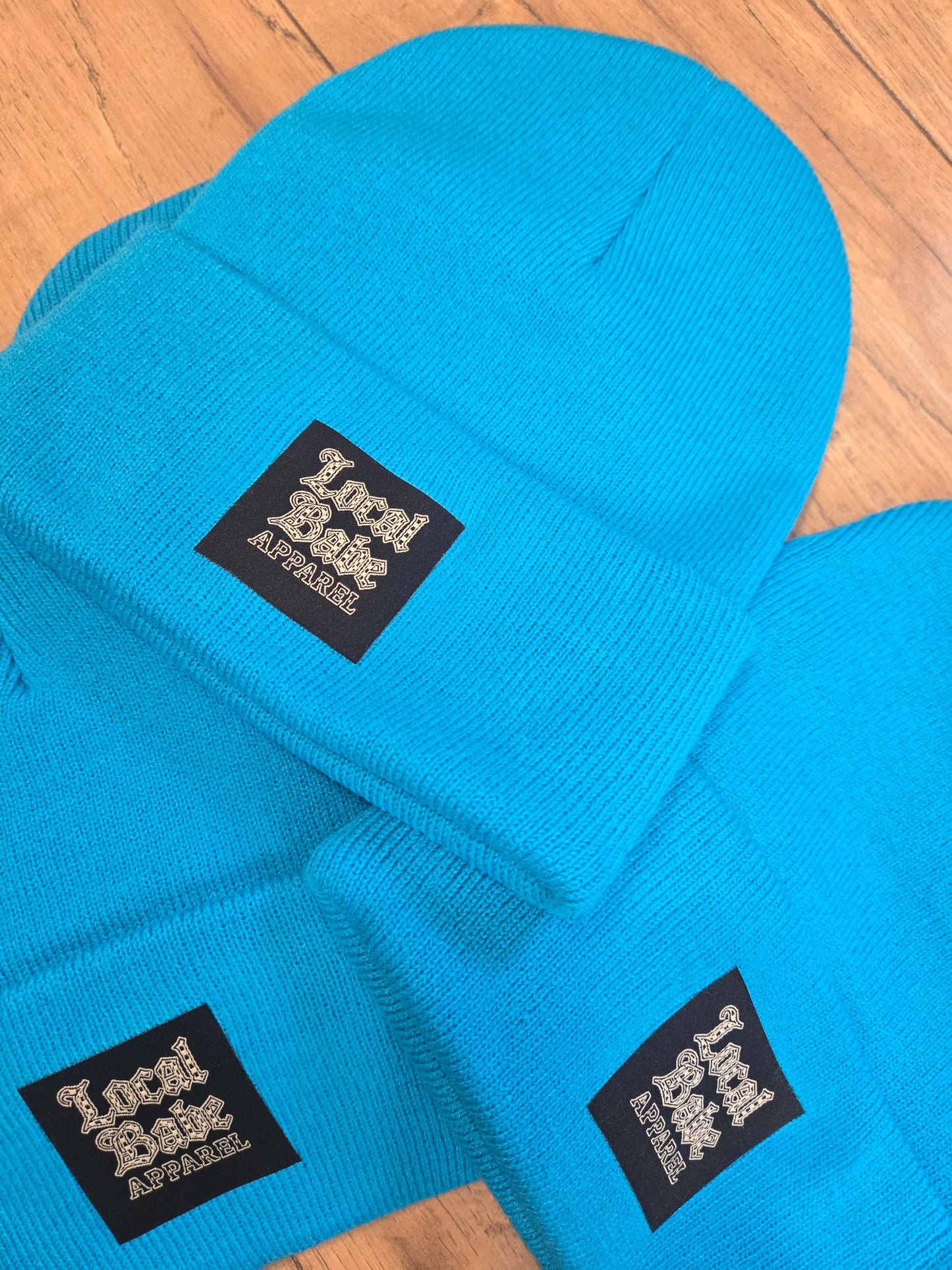 Teal Checker Local Babe Beanie