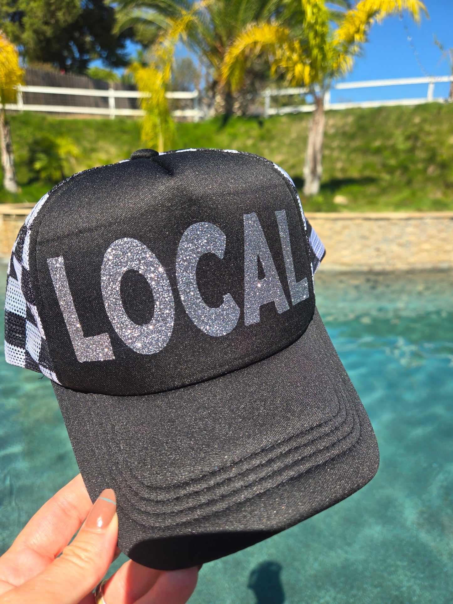 Rooted Grey/black Trucker Hat,