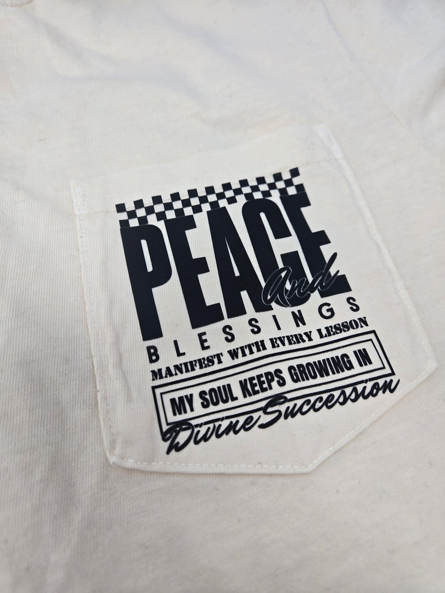 Peace & Blessings Pocket Tee