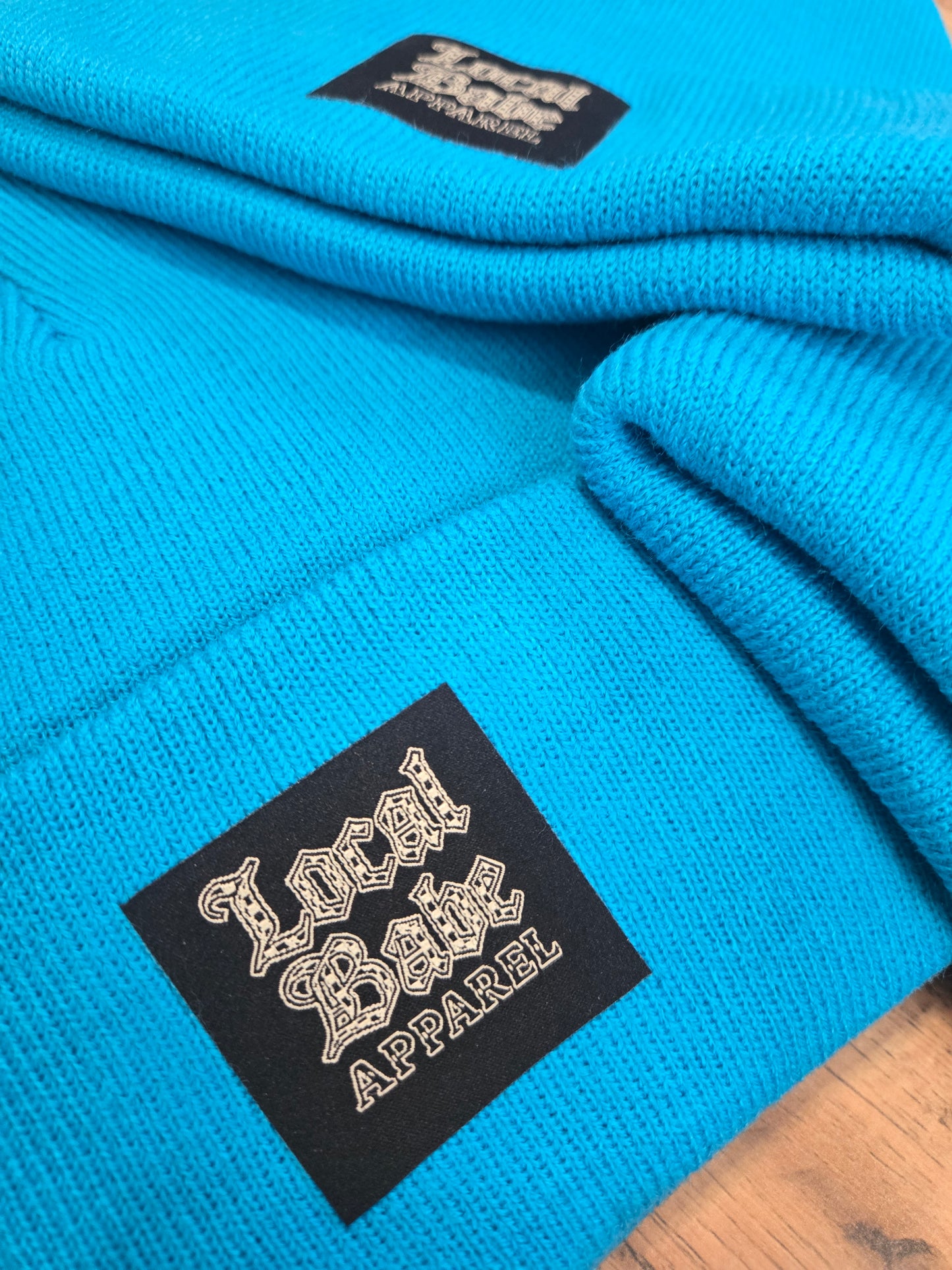 Teal Checker Local Babe Beanie