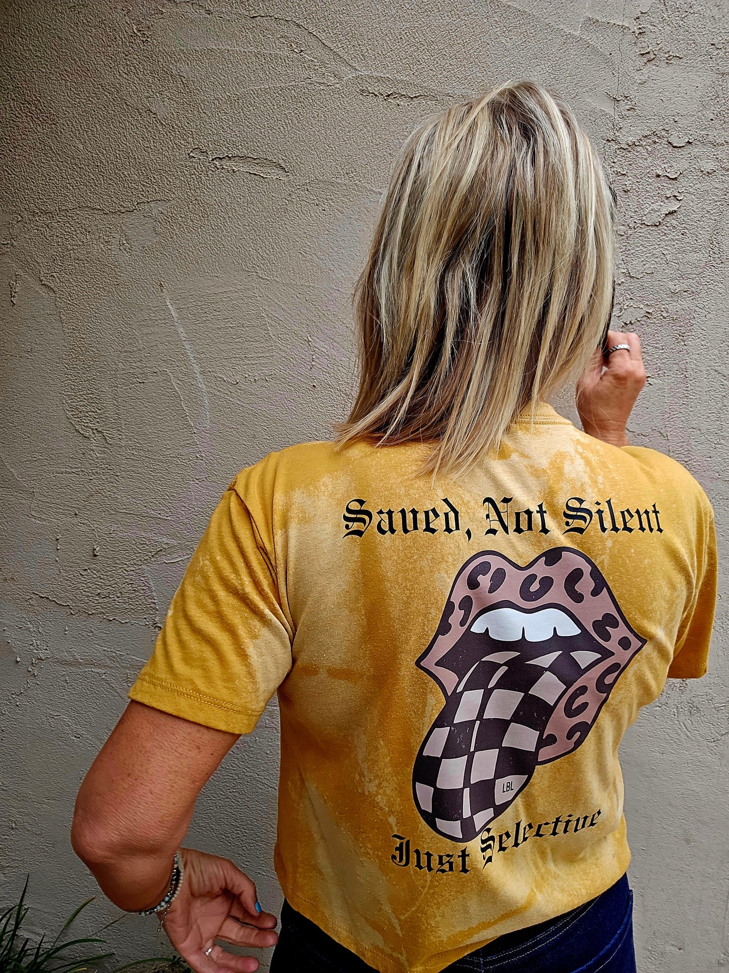 Saved, Not Silent Crop Tee