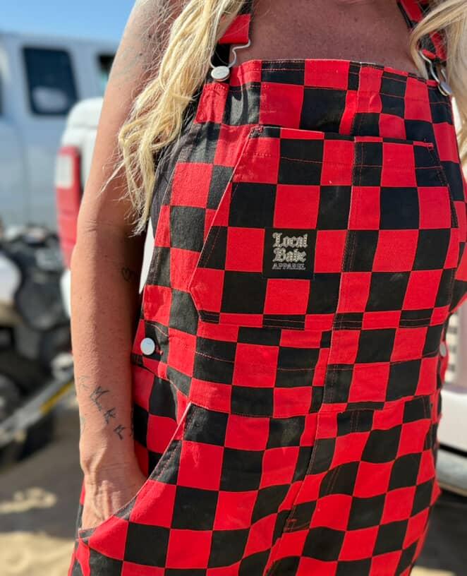 Girl Gang Gear  Checkered Overalls