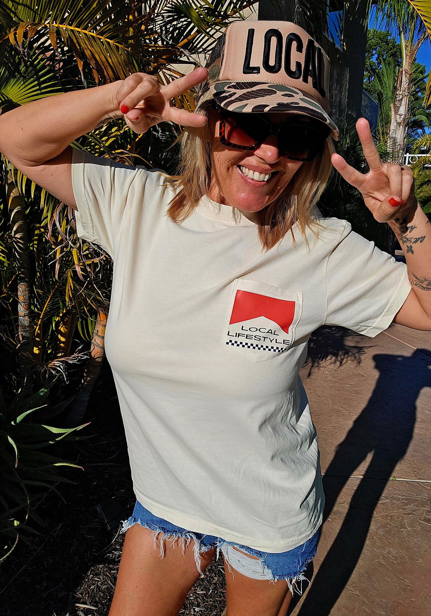 Living The Good Life Pocket Tee