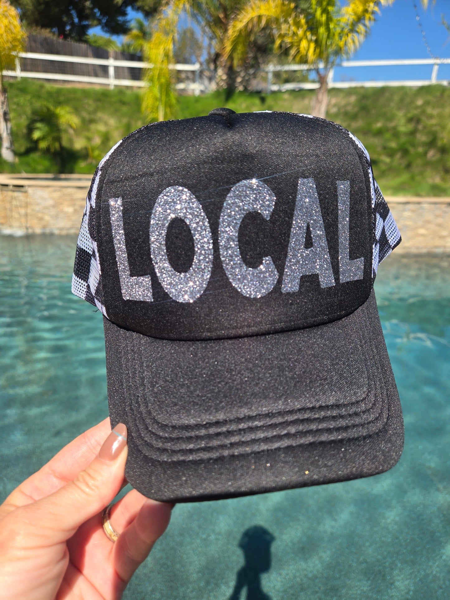 Rooted Grey/black Trucker Hat,