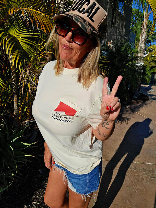 Living The Good Life Pocket Tee