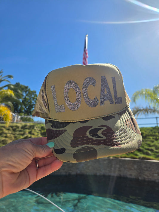 LOCAL Glitter Camo Trucker Hat