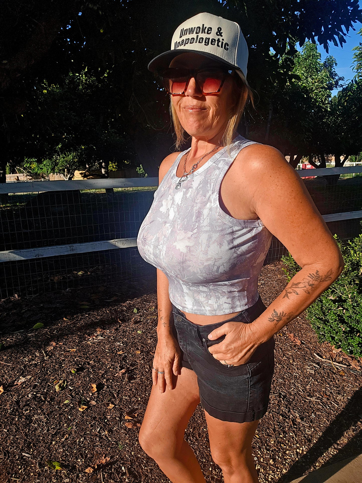 Stealth Camo Fitted Tank Top