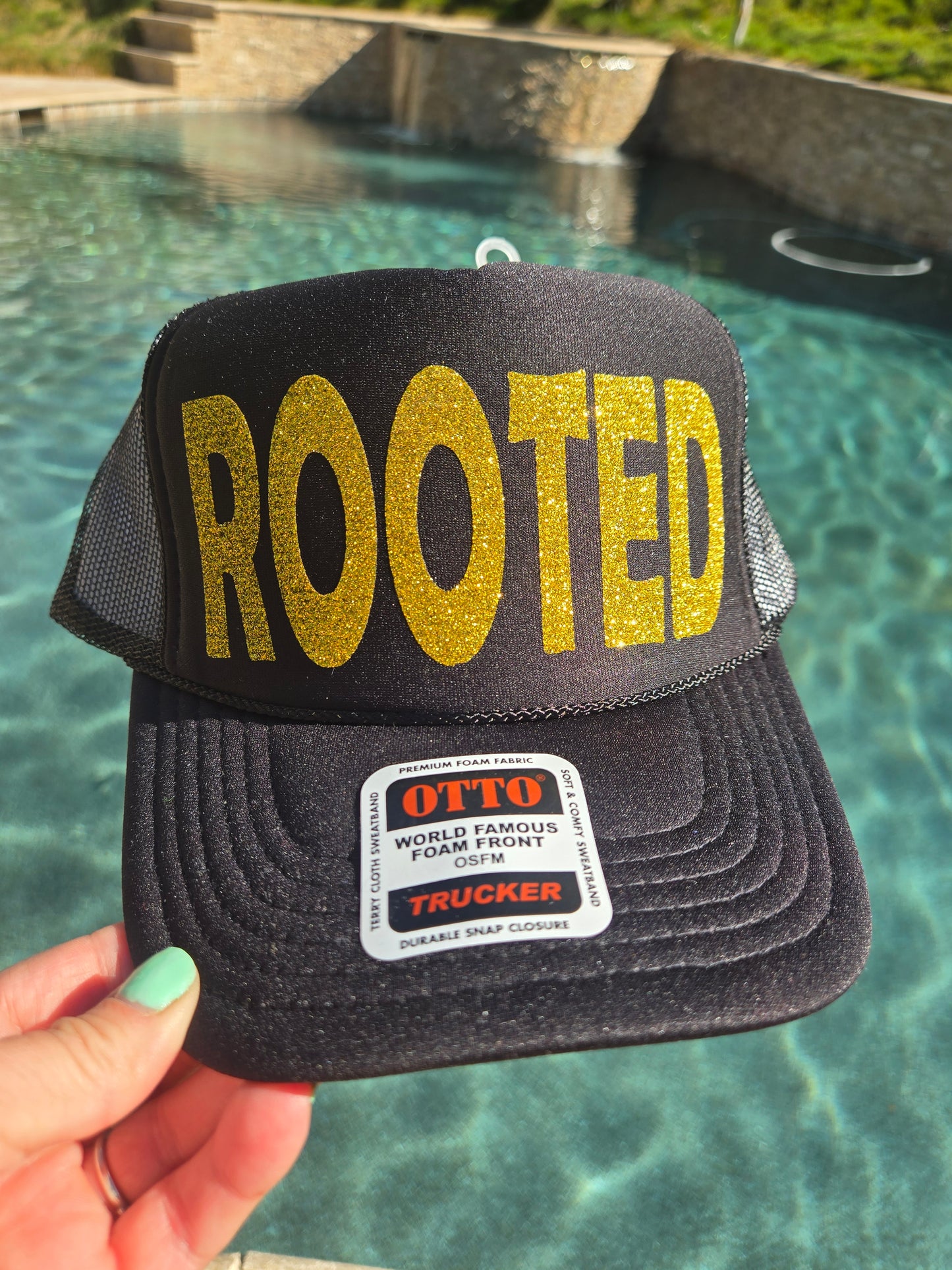 Rooted Gold Trucker Hat,