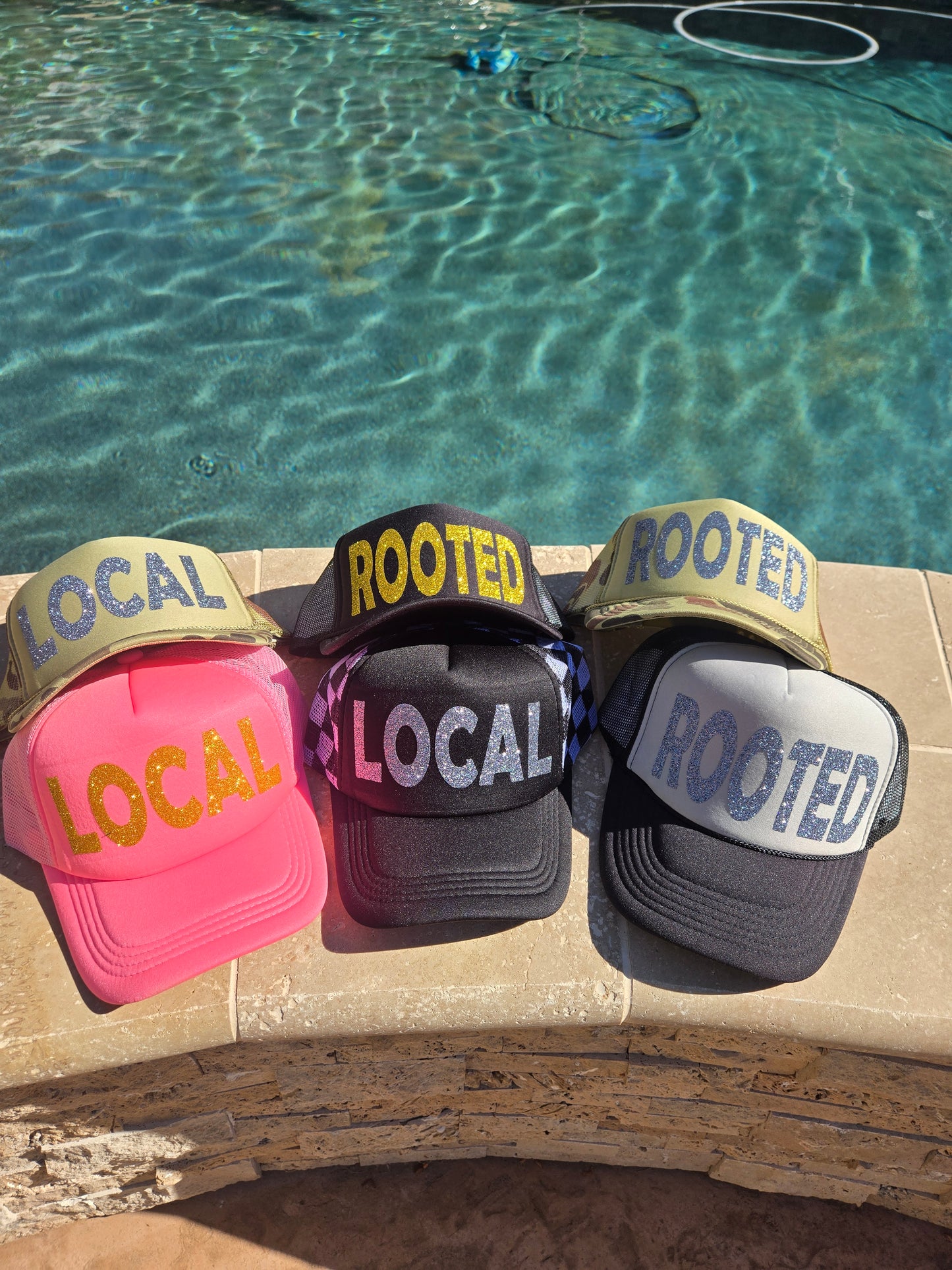 Rooted Grey/black Trucker Hat,