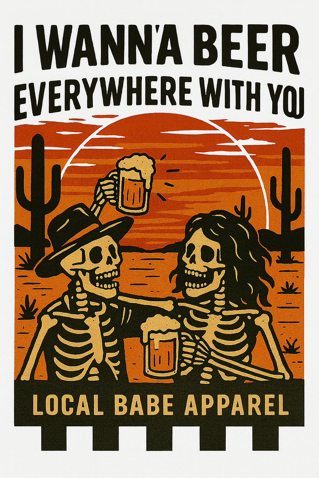 Sunset Beer With You T-shirt