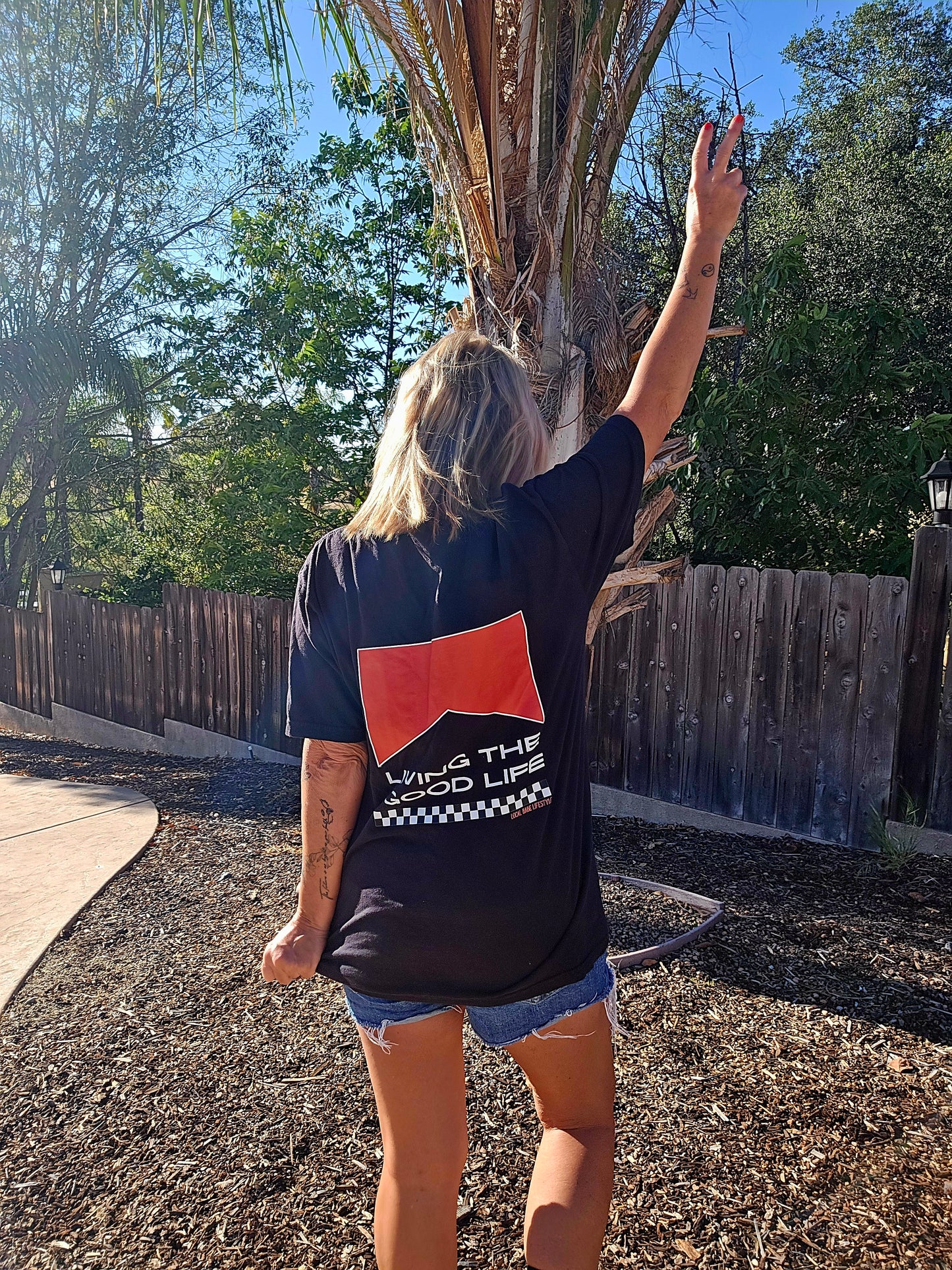 Living The Good Life Pocket Tee