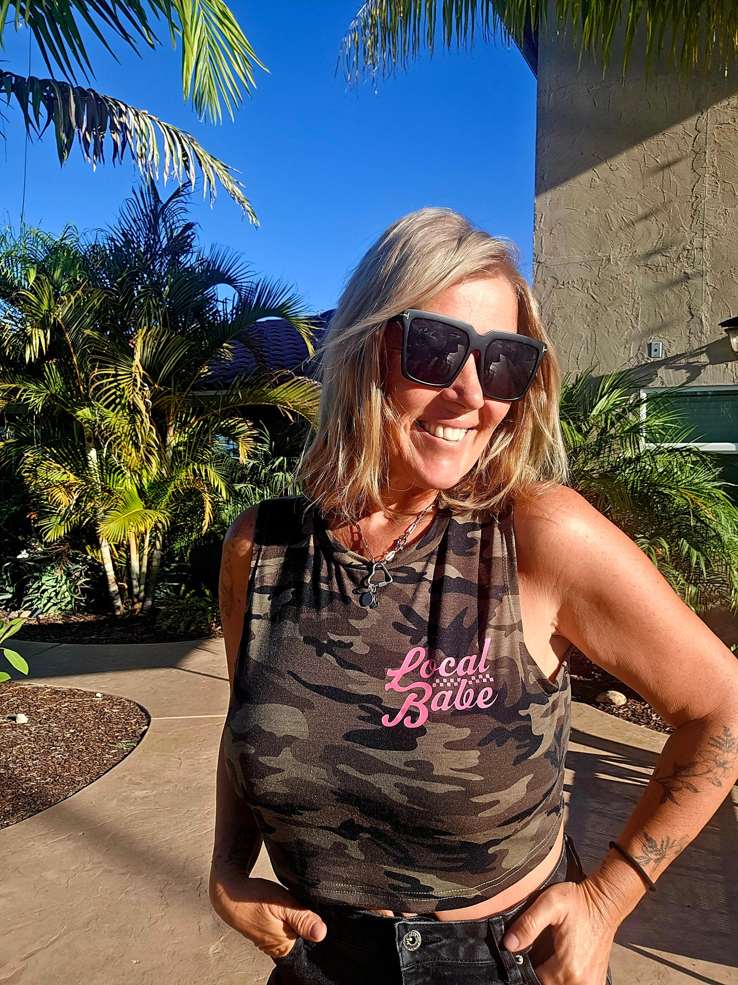 Camo Super Crop Muscle Tank