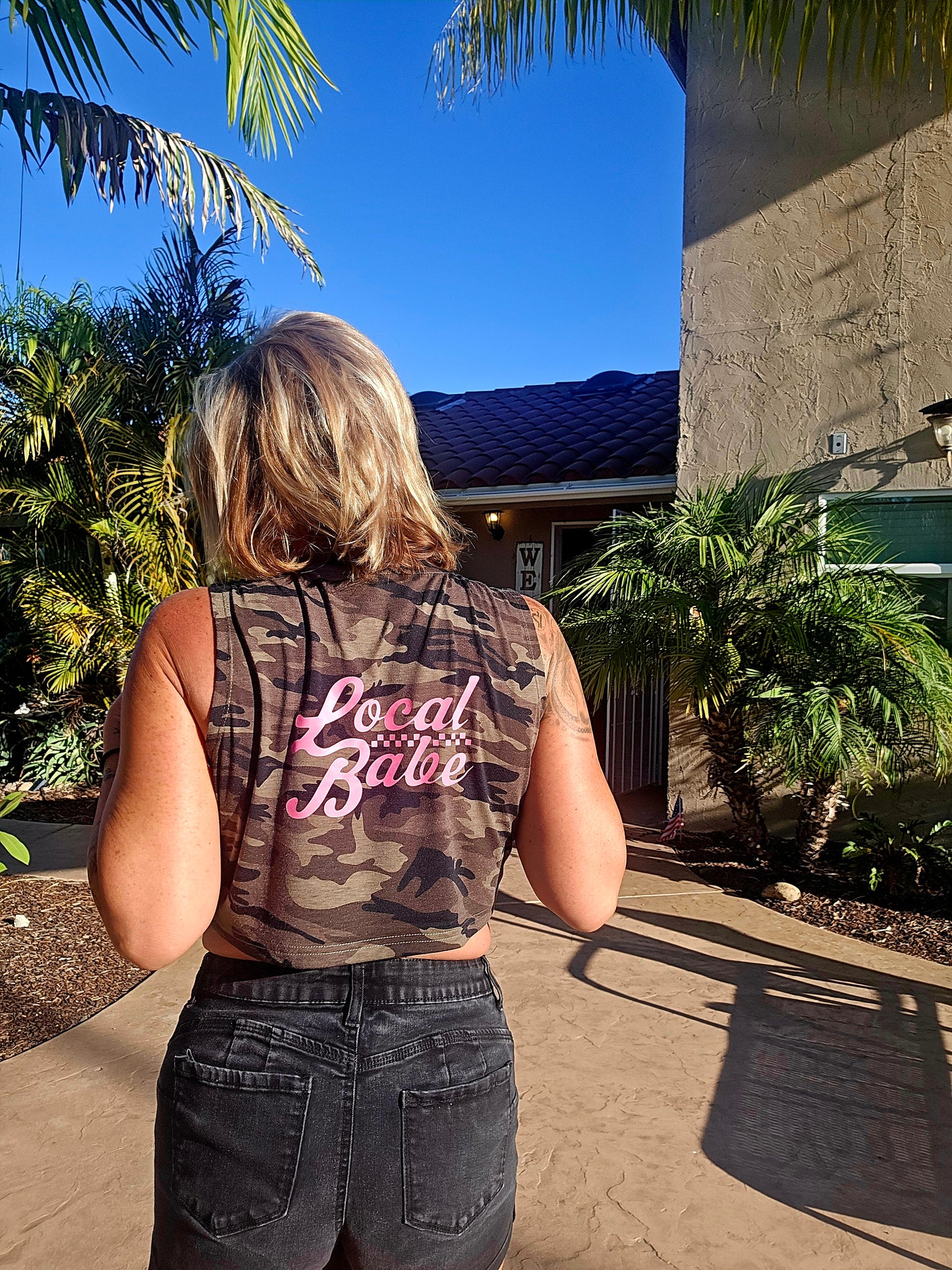 Camo Super Crop Muscle Tank