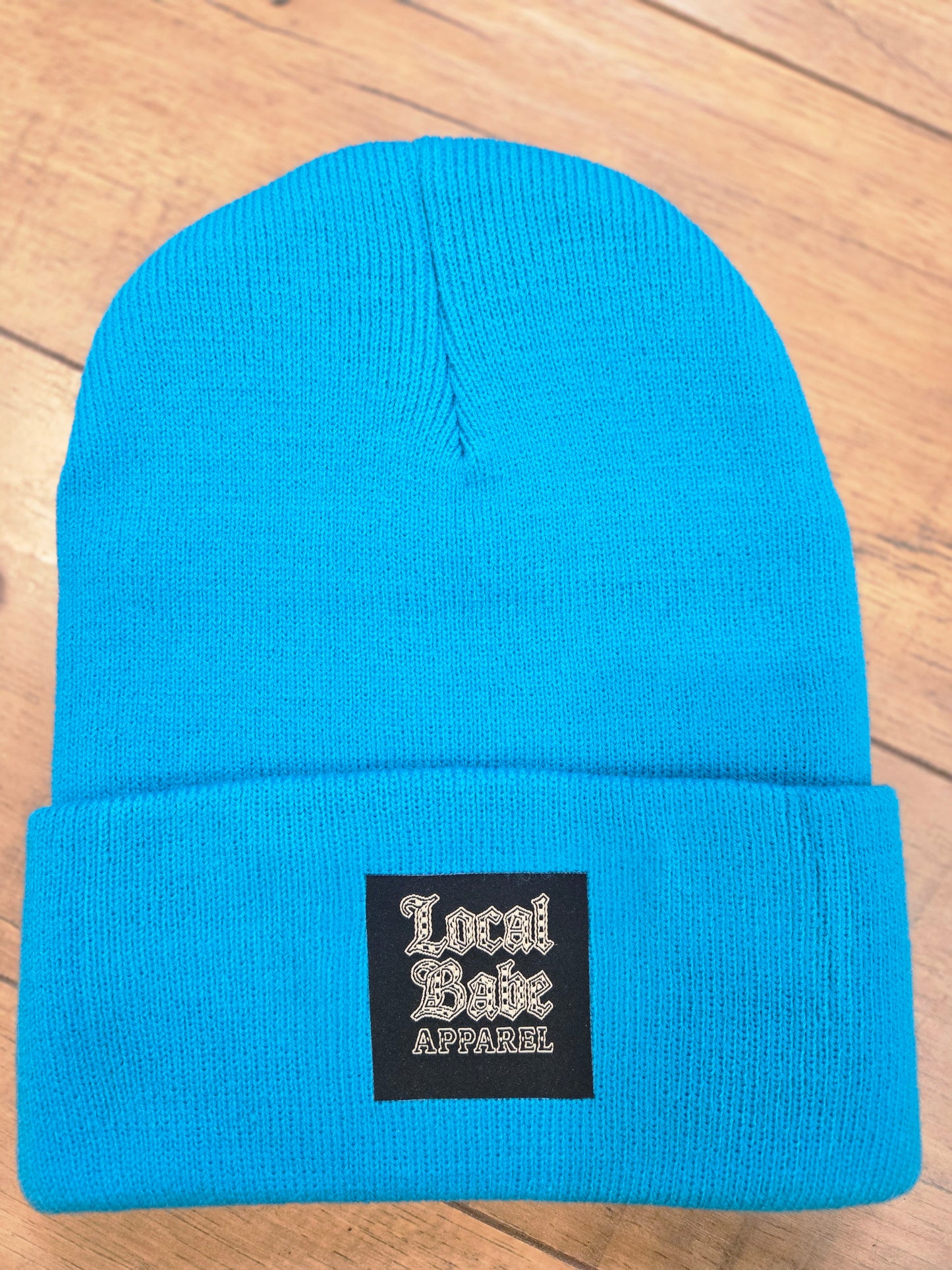 Teal Checker Local Babe Beanie