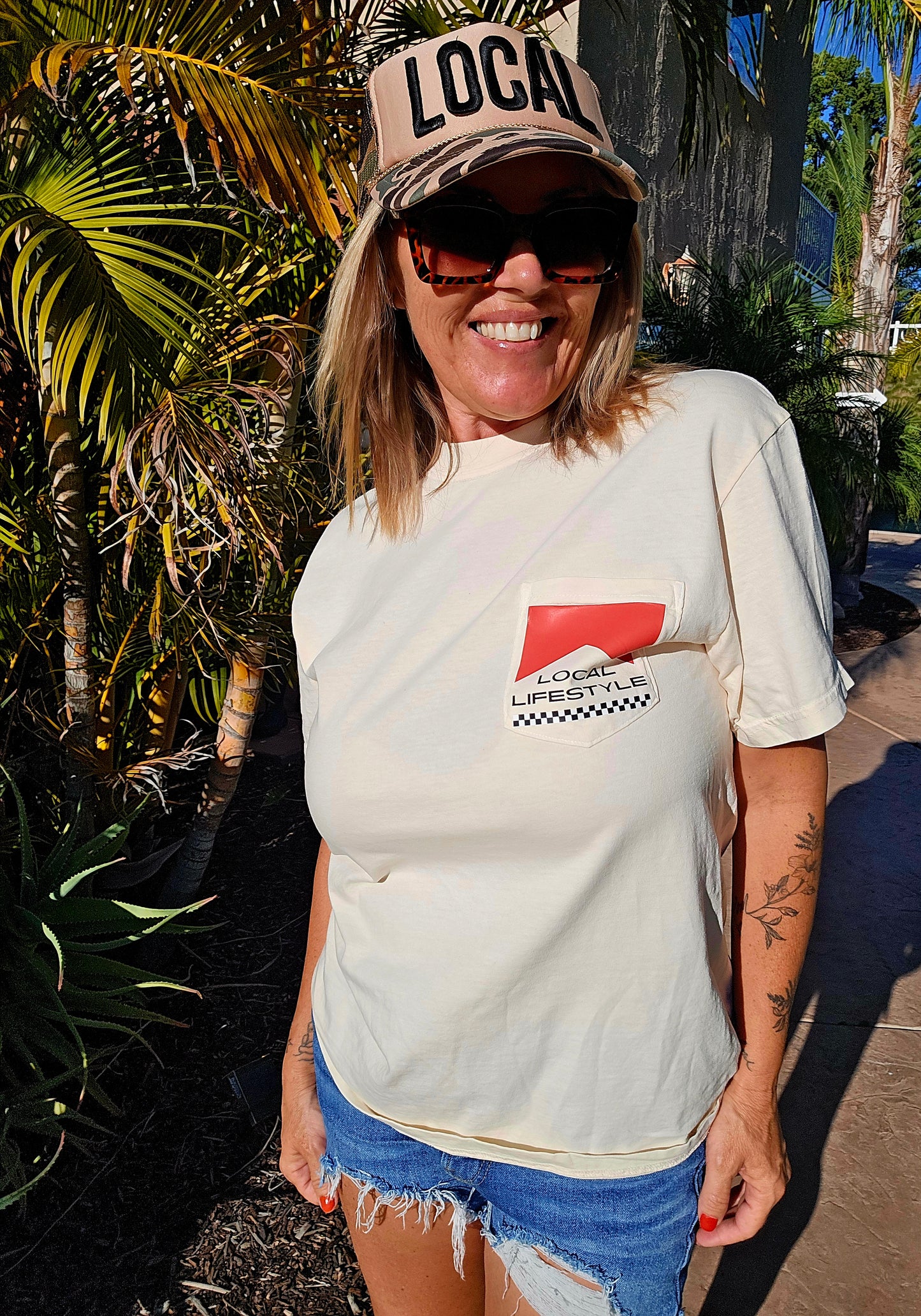 Living The Good Life Pocket Tee