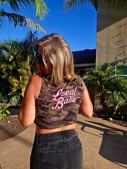 Camo Super Crop Muscle Tank