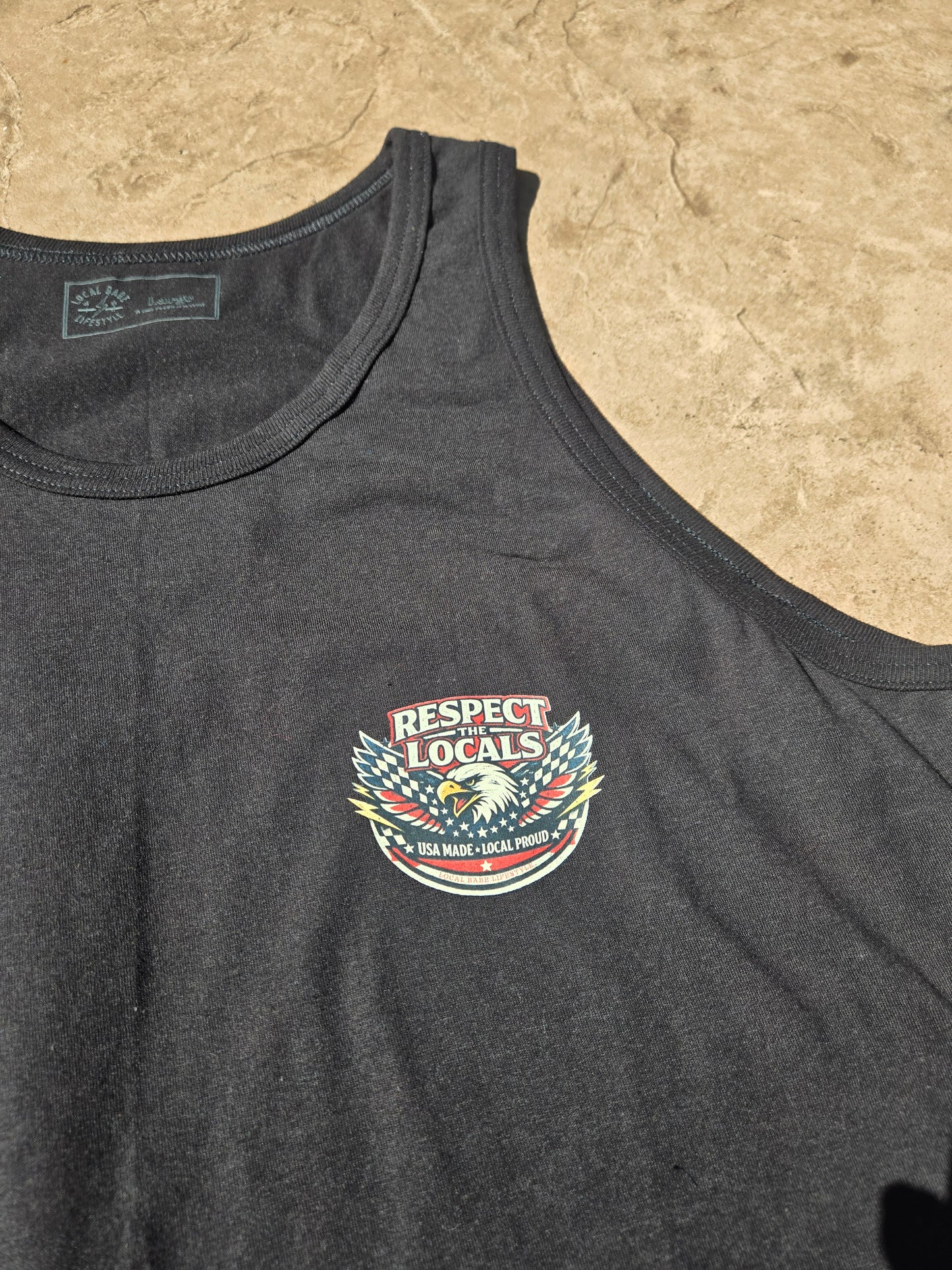 Respect The Locals Men's Muscle Tank